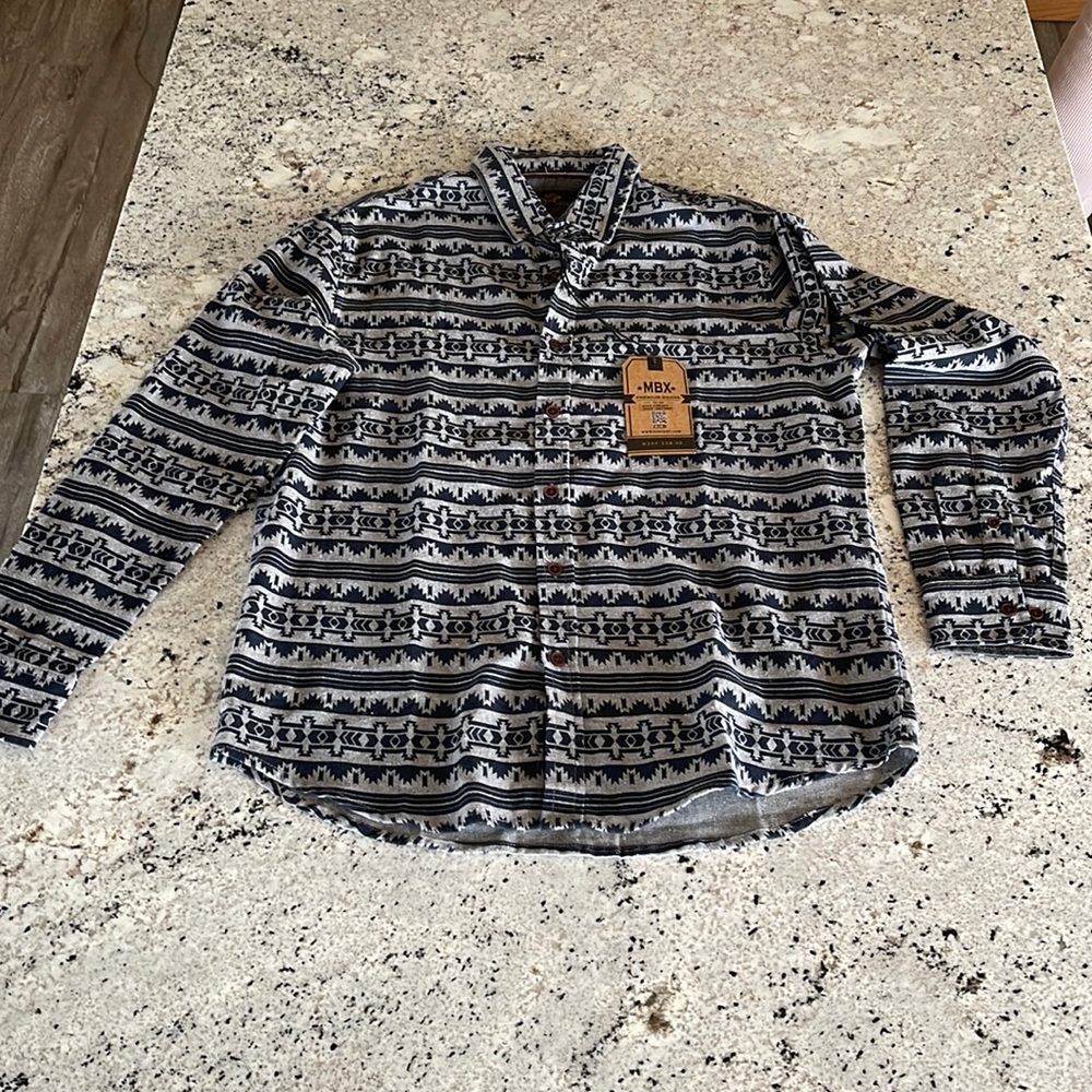 MBX Men’s Button Down Shirt - Mesium